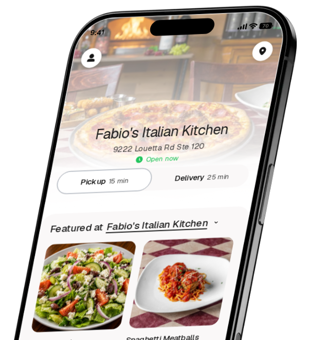 Fabio's Italian Kitchen app preview
