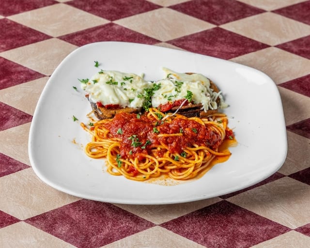 Eggplant Parmigiana.