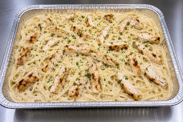 Chicken Fettuccine Alfredo.