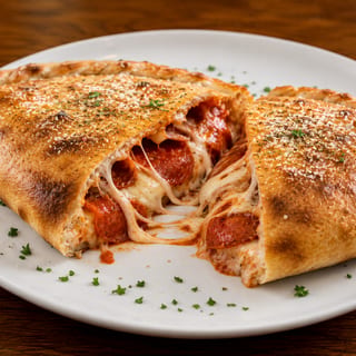 Pepperoni Calzone (Halal)