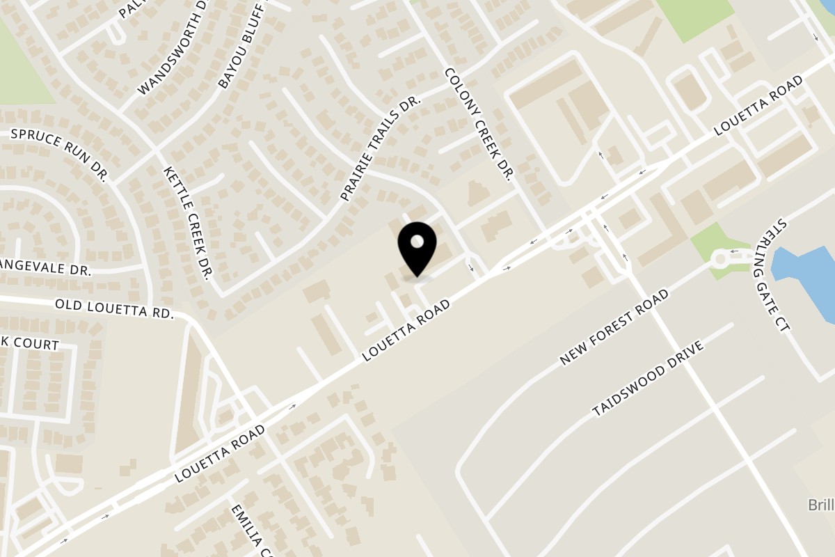 Map showing the location of Fabio's Italian Kitchen on 9222 Louetta Rd Ste 120 in Spring